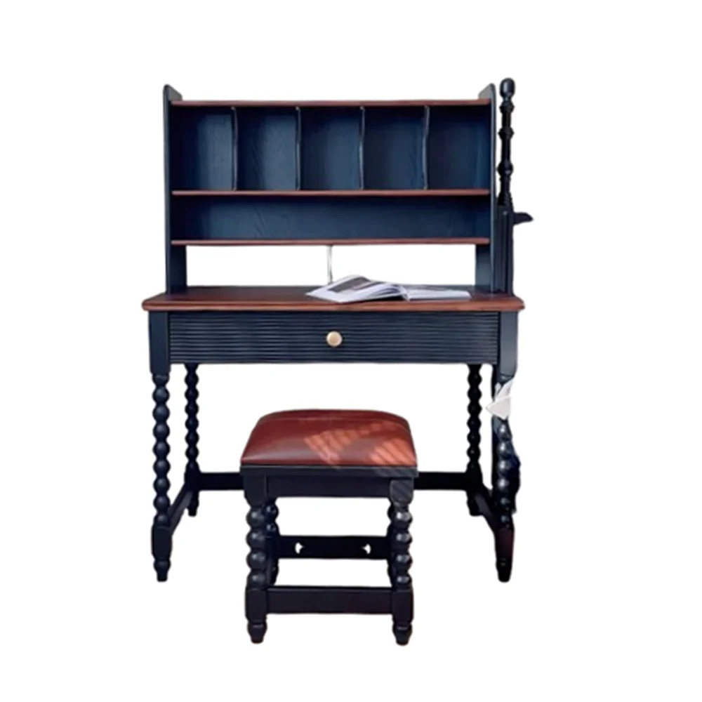 Bedroom Brown Black Dressing Table Vintage Big Nordic Chairs Dressing Table Storage Luxury Makyaj Masasi Home Decoration