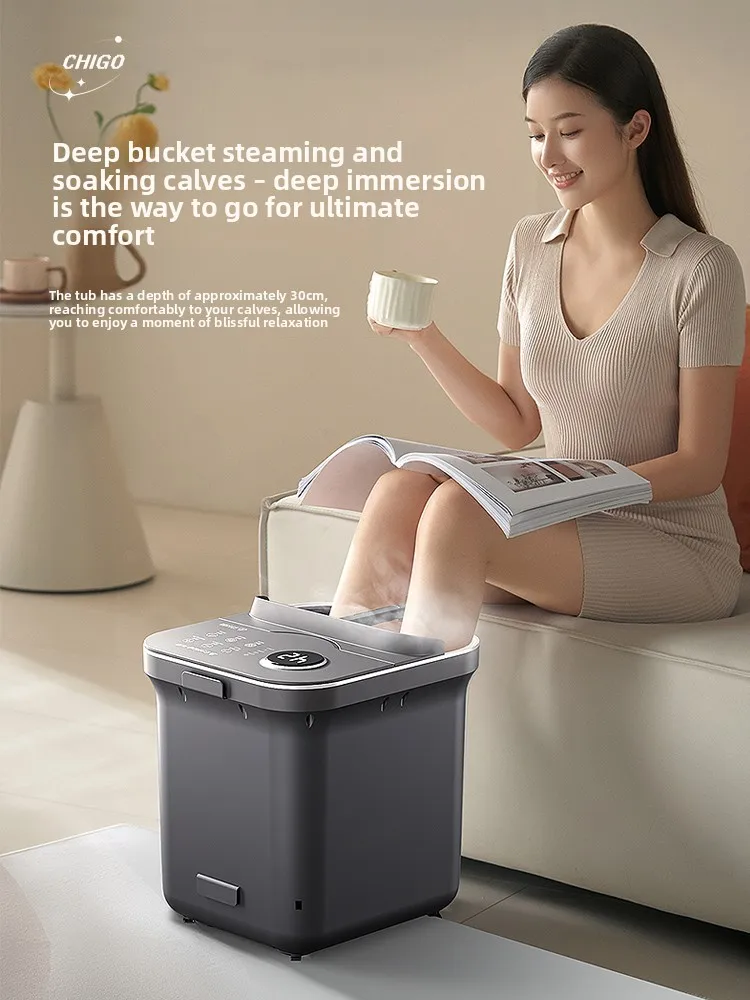 

Foot bath bucket constant temperature heating electric massage footbath home smart high deep leg foot bath
