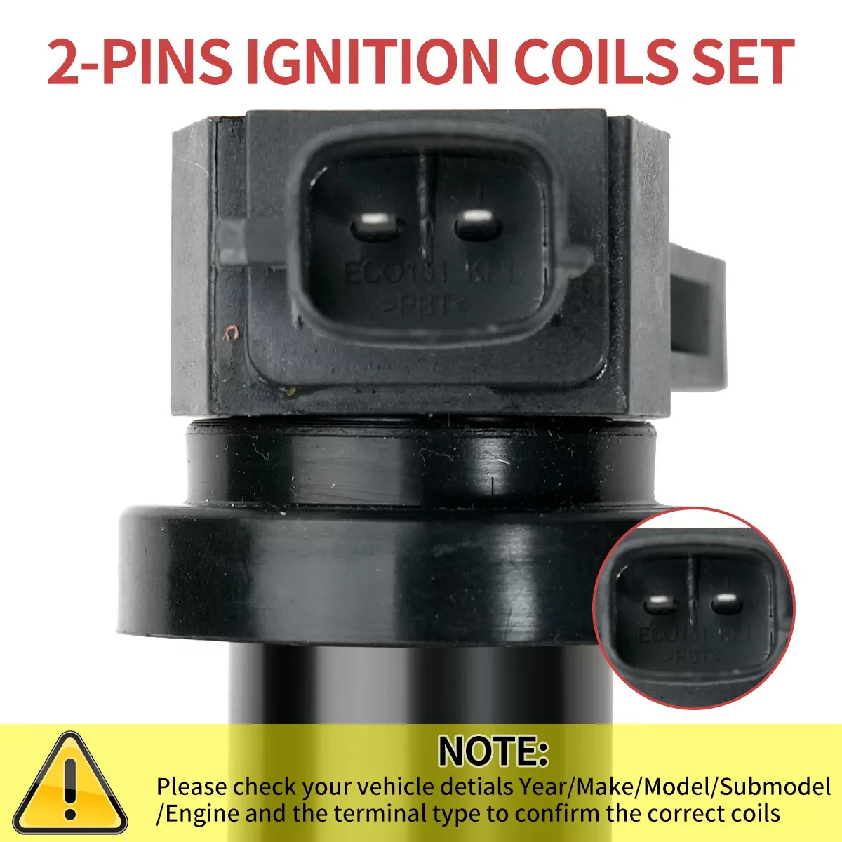 2/6x Ignition Coil 27301-3E400 for Hyundai Santa Fe Kia Rondo Optima 2007-2011 2.7 273013E400 UF558 C1567 GN10569 E1058 52-1863