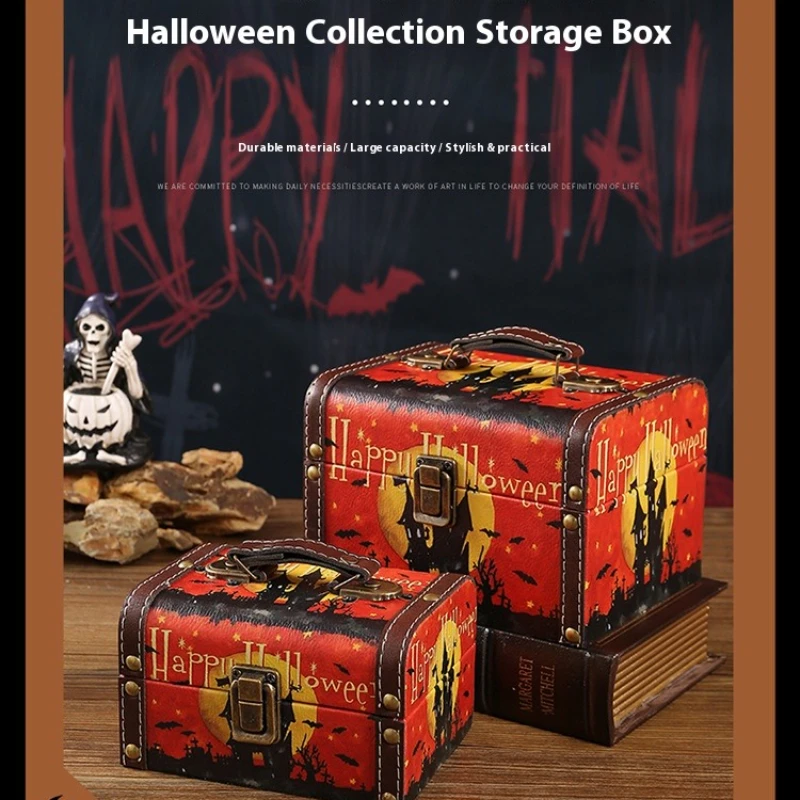 

Halloween Christmas Creative Sugar Box Skull Pumpkin Wizard Castle Funny Gift Box Storage Box Personality