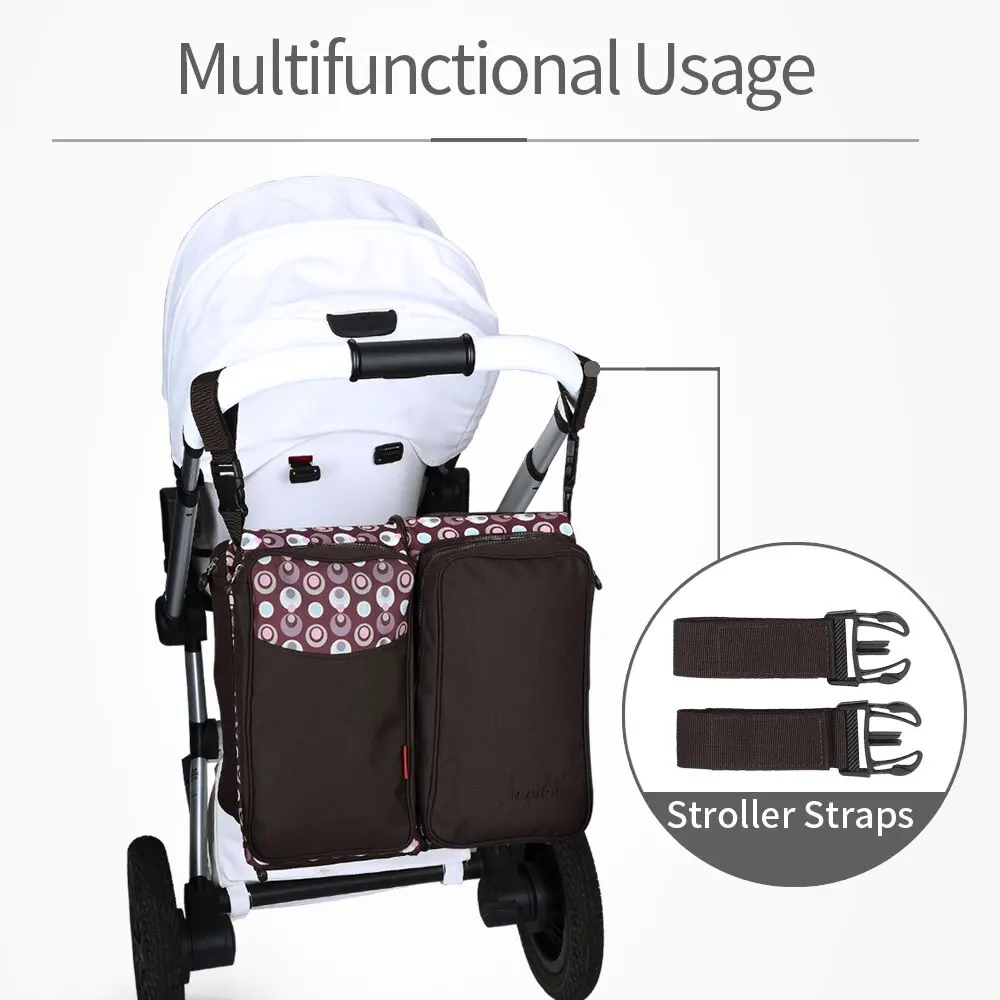 Insular Multifunctional Baby Diaper Bag Baby Bed Foldable Newborn Bed Travel Baby Mommy Nappy Changing Bag