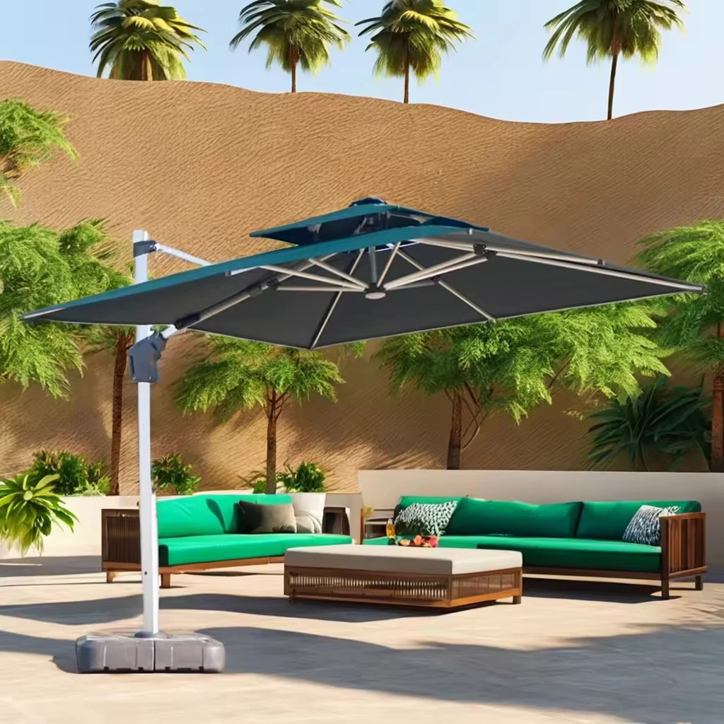 Large Outdoor Roman Sun Umbrella Commercial Grade Courtyard Balcony Beach Umbrella