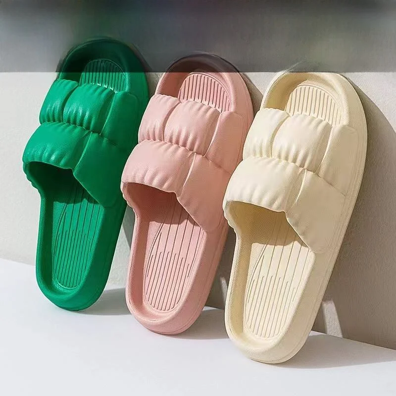 

Indoor ex Soft Bot Flower Slippers EVA Lightweight Spring Summer Slippers Cross-Border Bath Slippers Folded Petal