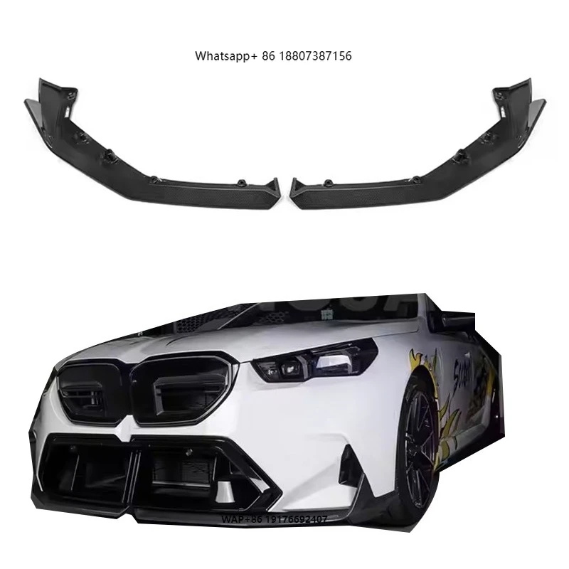 

High Quality MP Style Dry Carbon Fiber Car Front Bumper Separator forBMW M5 G90 MP Style Dry Carbon Fiber Front Lip
