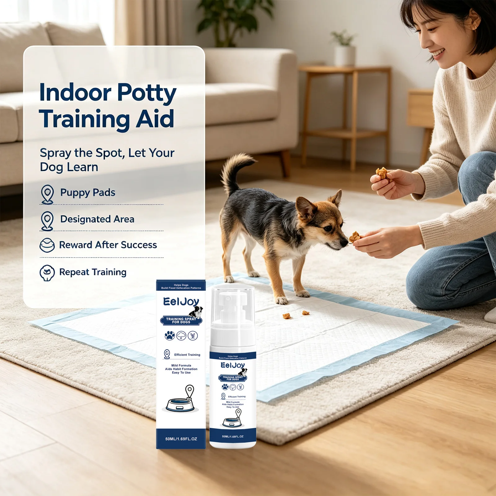 Dog Training Induction Spray Correcte Behavior Fixed Point Defecation Reduce Disorderly Bowel Movements Pet toilet Training Mist