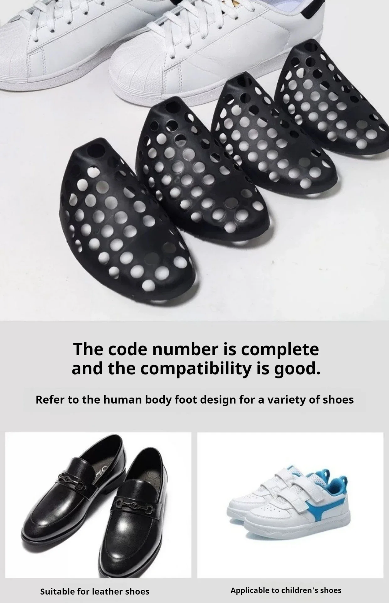 Schuhspanner zum Schutz vor Knitterfalten, Anti-Verformungs-Innenstütze, Schuhdehner, Formgebung, Anti-Knitter-Sneaker, Schuhspanner, 2 Stück/4 Stück – Detail 6