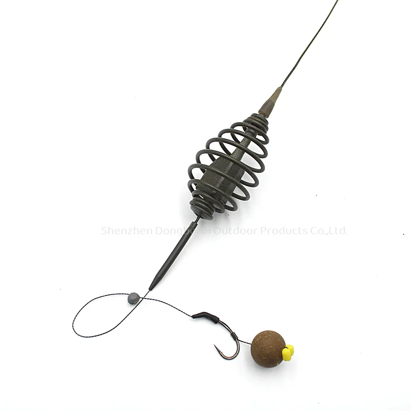 1 Stück Karpfenangelzubehör Spiral-Feeder 30g/50g/60g/80g Passend für QC-Wirbel Größe 8 für Method Feeder Angelausrüstung – Detail 9