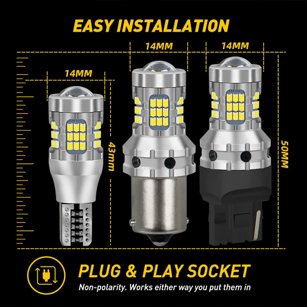2pcs LED Reverse Light For Nissan Qashqai J10 J11 Accessories 2007-2020 2013 2014 2015 2016 2017 2018 2019 Backup Back up Lamp
