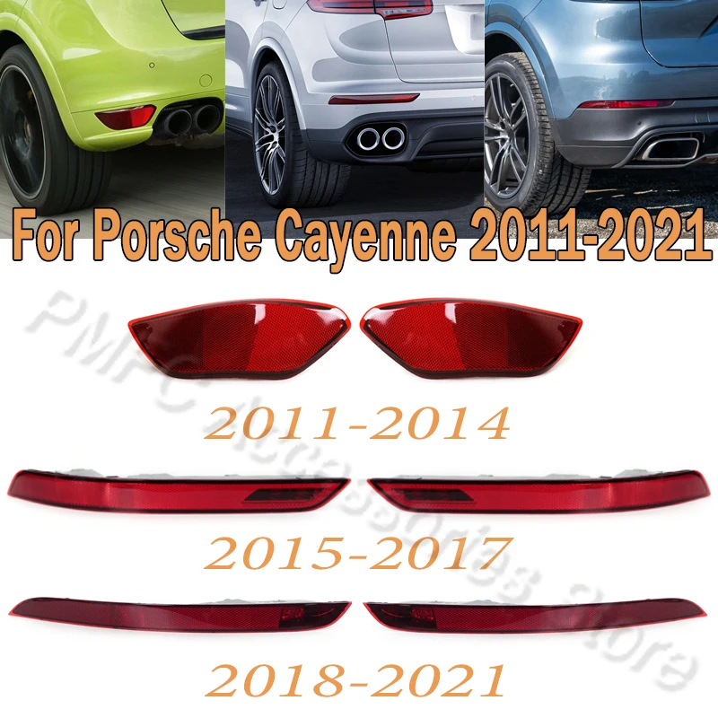 

PMFC задний бампер стоп-сигнал отражатель лампа для Porsche Cayenne 2011-2014 2015-2017 2018-2021 95863110500 95863110510 9 лет 0945726