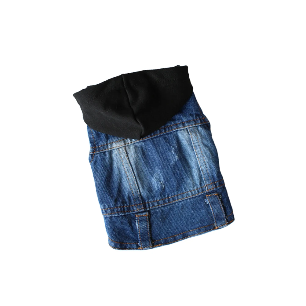 

Stylish Pet Vests Red Xxl Size Denim Jacket Lapel Collar Button Closure Cool Dog Apparel Retro Jeans Style Pet Vests