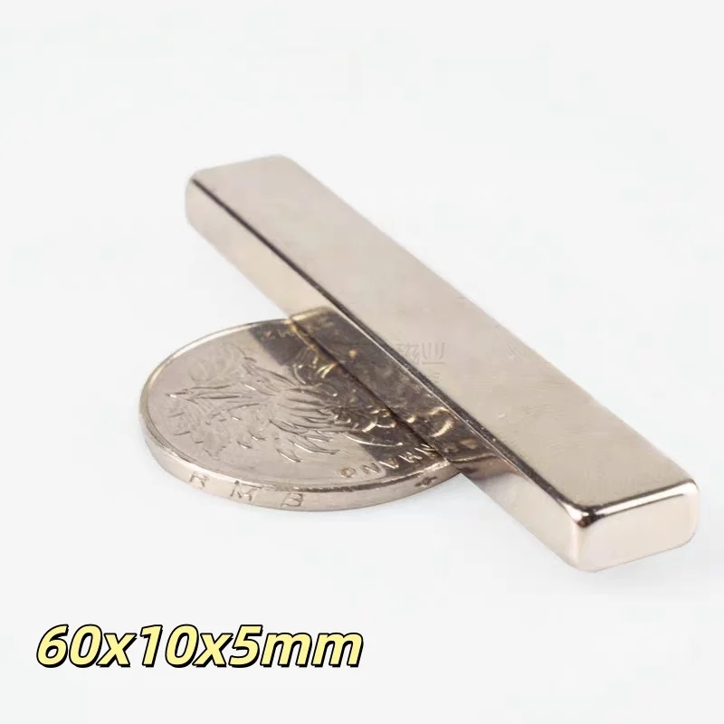 60x10x5mm Square magnets can be widely used for refrigerators, office document fixation and DIY   60x10x5mm