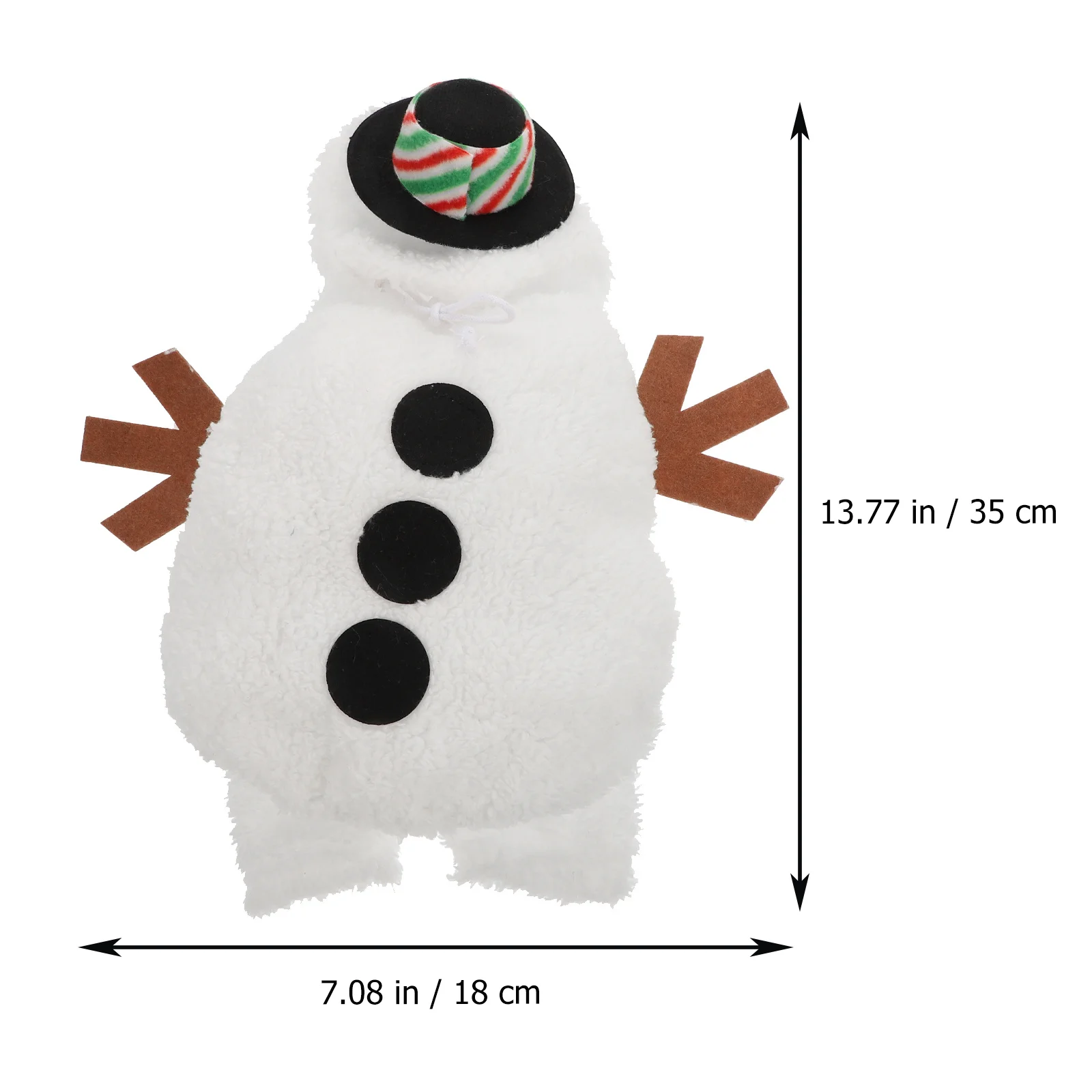 

1Pcs Xmas Pet Clothes Cute Dog Winter Outfit Soft Breathable Warm Clothes for Puppies Holiday Snowman Design Decorative Dog