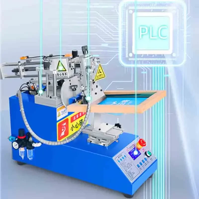 New Automatic Silk Screen Printing Machine Printing Hand Stand Semi Solder Paste Cloth Silk Printing Mimeograph