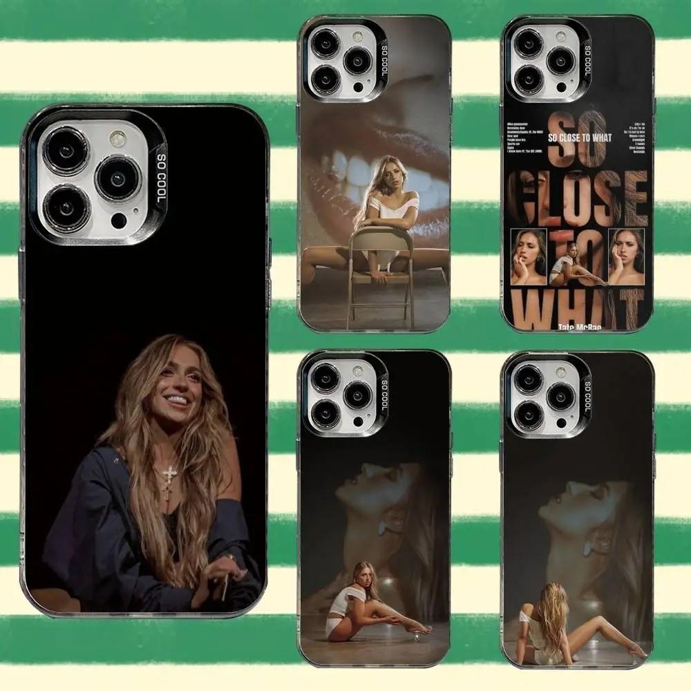 

T-Tate Mcrae So Close To What Phone Case For iPhone 16,15,14,13,12,11,8,7,Pro,Max,Plus,Mini,XS,SE Anti Fall Black Matte Hard