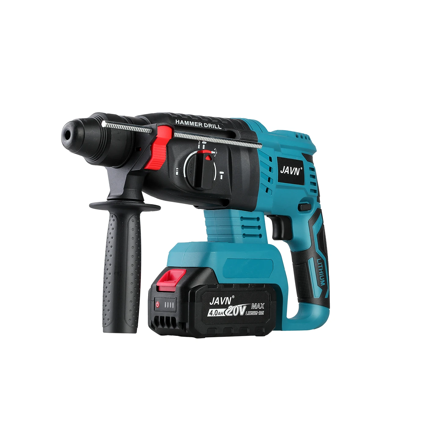 20V Multifunctional Rotary Hammer Brushless Motor Cordless Impact Hammer Electric Drill Heavy Duty Concrete Drilling DIY