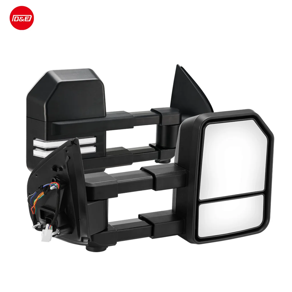 Extendable Towing Mirrors For Holden Colorado 2012-ON With Indicator SH-TMDM-12UP-BLK