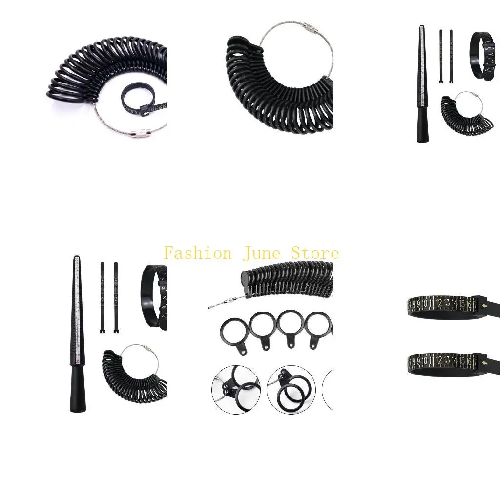 N5KA Measuring Set Meidu Ring Meidu Ruler PU Bracelet Ring Jewelry Measuring Tool