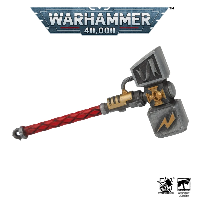 Starforged Star Forged War Hammer 40K War Hammer 40000 Peripheral Thunder Hammer Weapon Alloy Keychain