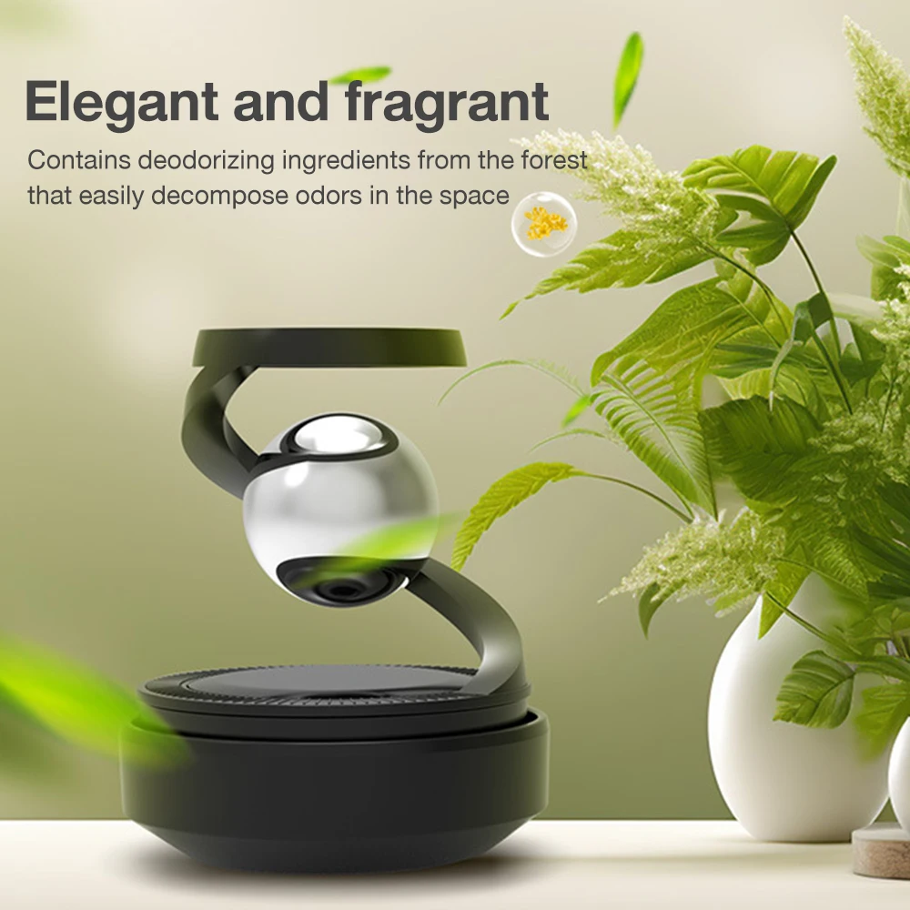 Solar Car Air Freshener Interstellar Levitation Rotating Auto Flavoring Car Perfume Deodorant