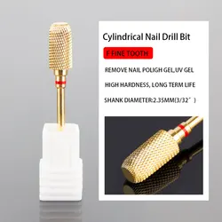 Carbide Tungsten Steel Cross Tooth Nail Drill Bits Milling Cutter Remove Gel Nail Art Tools Accessory