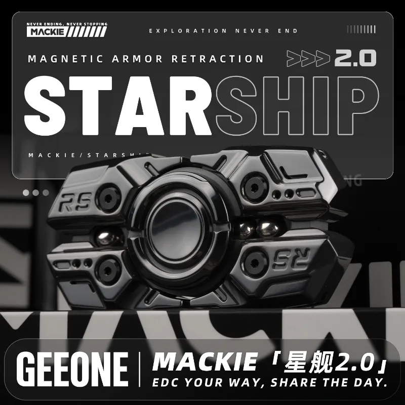 

MACKIE EDC Starship 2.0 открытая броня механический металлический спиннер декомпрессионная настольная игрушка