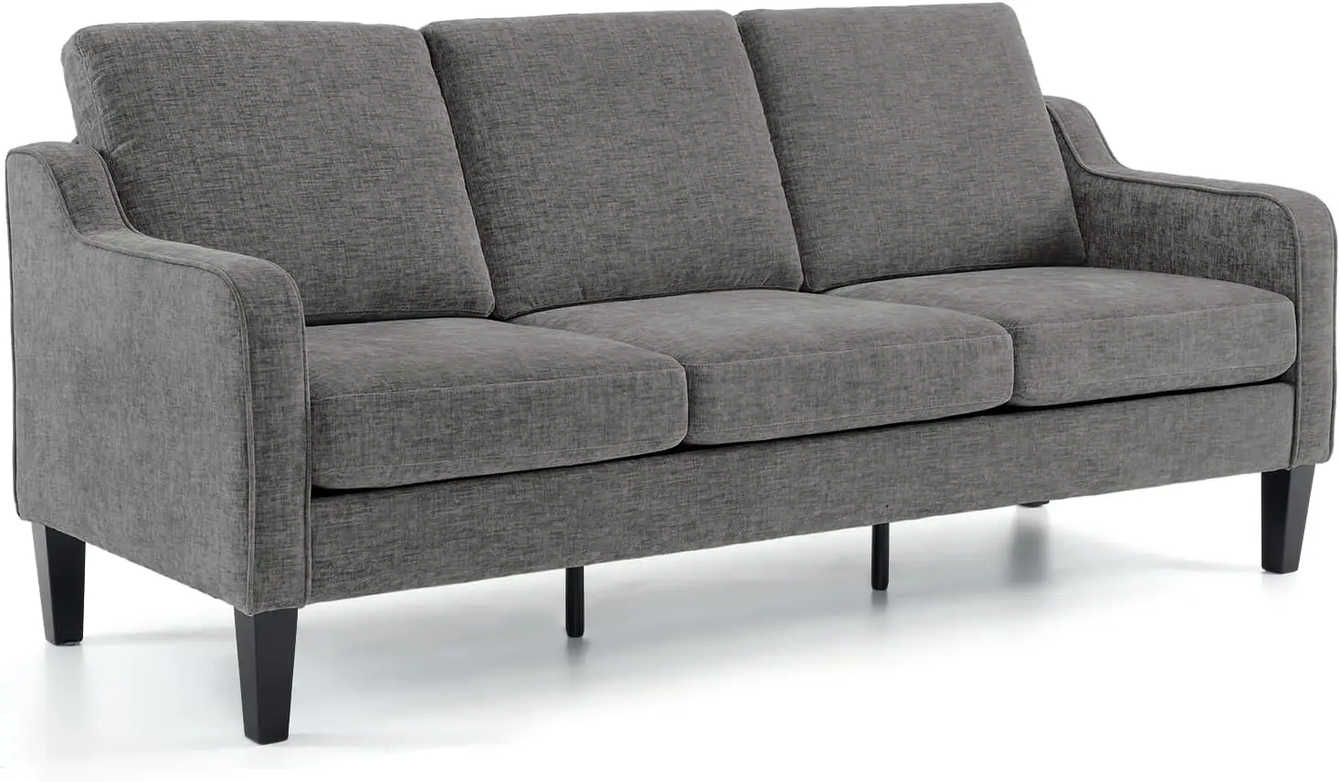 

VINGLI Couches for Living Room Sofa 71" Small Couch Loveseat Sofa Mid-Century Modern Couch Grey Soft Chenille Couches Floor Sofa