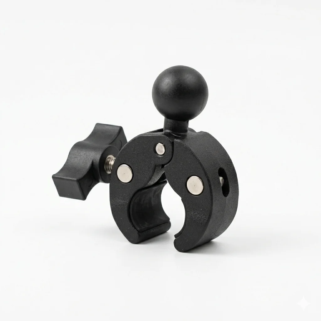 1” Inch Clamp Ball Mount for Motorcycle Bicycle Handlebar Qu