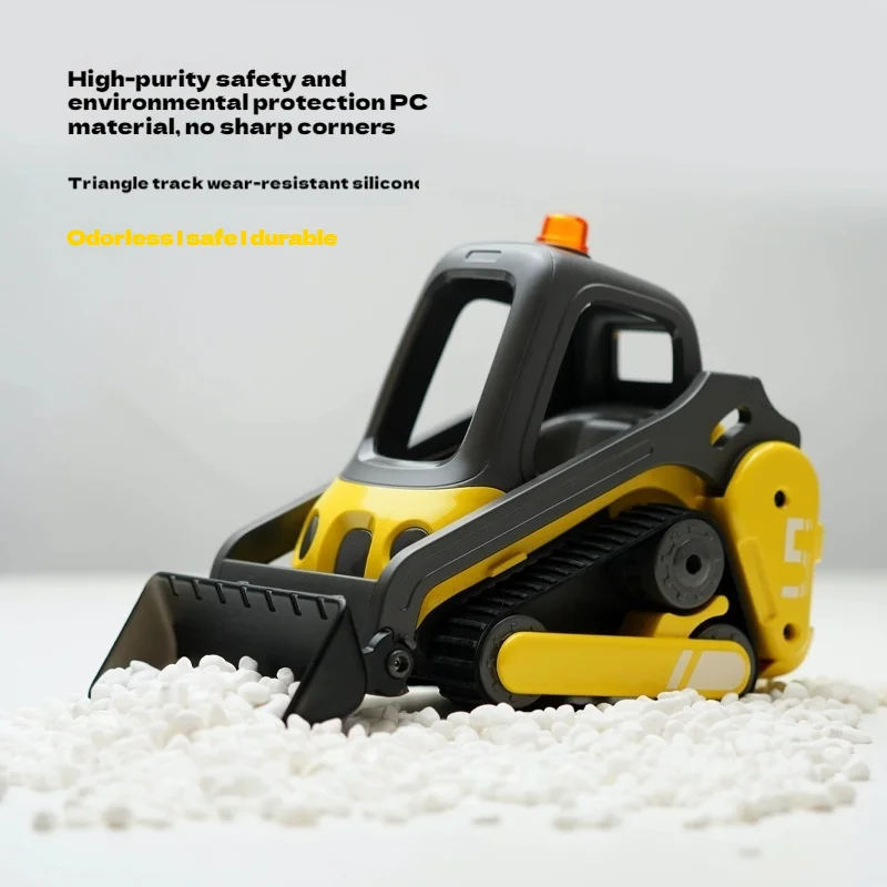 Boneca selvagem mini carro de engenharia de controle remoto escavadeira de esteira de controle remoto brinquedo calmante das crianças presente