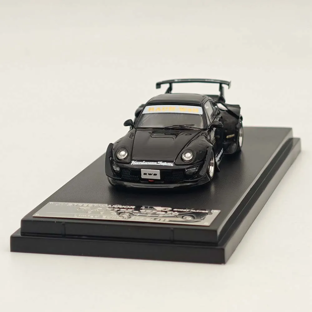 Street WARRIOR SW 1/64 for RWB 993 Black Sport Car Diecast vehicle toy models Collection Auto Gift