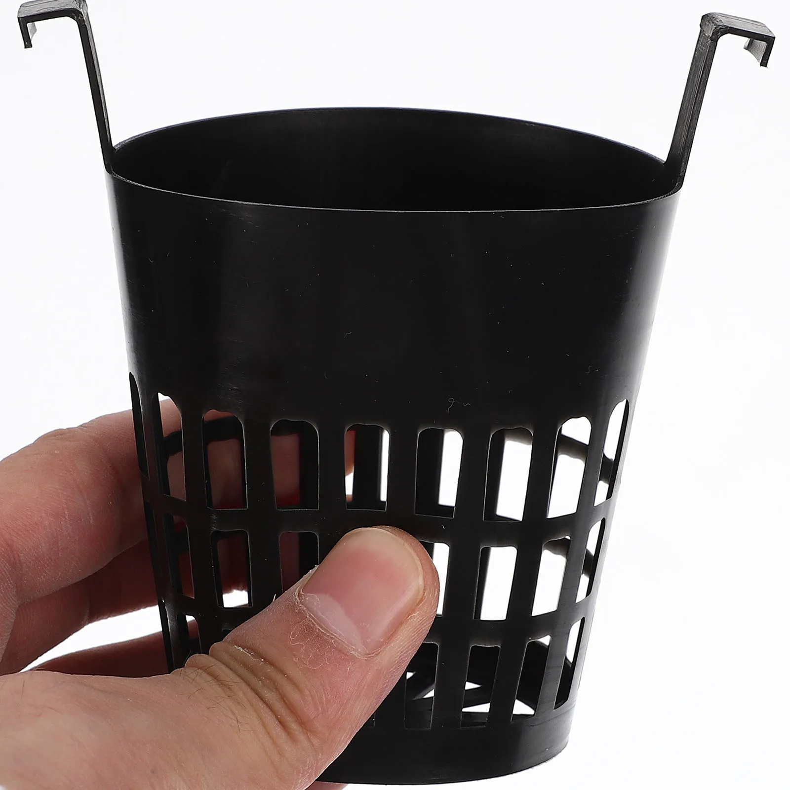 

10 Hanging Planter Basket Plastic Durable Planting Pot Breathable Mesh Hook for Garden Indoor Outdoor Plants Plastic Flower Pot