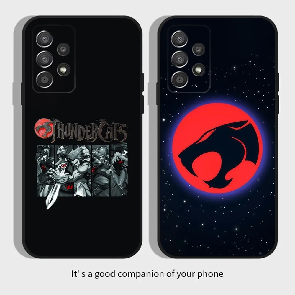 Cartoon T-ThunderCats Phone Case For Samsung Galaxy A13,A21s,A22,A31,A32,A52,A53,A71,A80,A91 Soft Black Cover