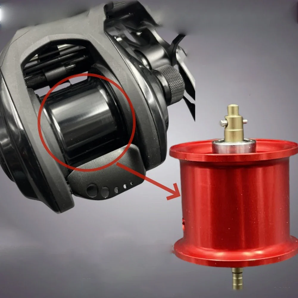 المضادة للانزلاق الصيد بكرة الصيد بكرة بكرة بكرة الملحقات أدوات الصيد الأرجواني الصيد بكرة الأحمر الصيد بكرة #5