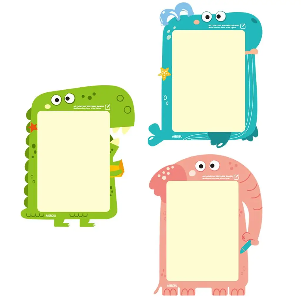 Funny Drawing Board Drawing Writing Tablet for Toddlers Educational Toy Light Drawing Doodle Board Gift Portable