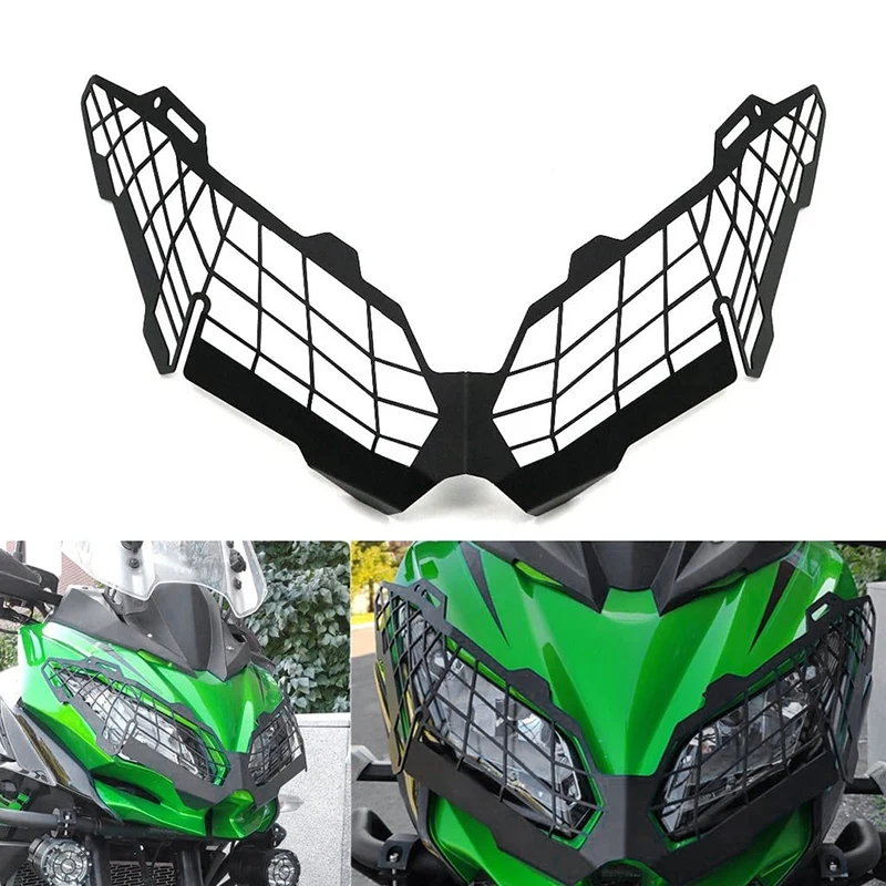 Motorcycle Headlight Guard Headlight Protector Grille Cover for Kawasaki Versys 650 2011-2019 Versys 1000 2015-2019