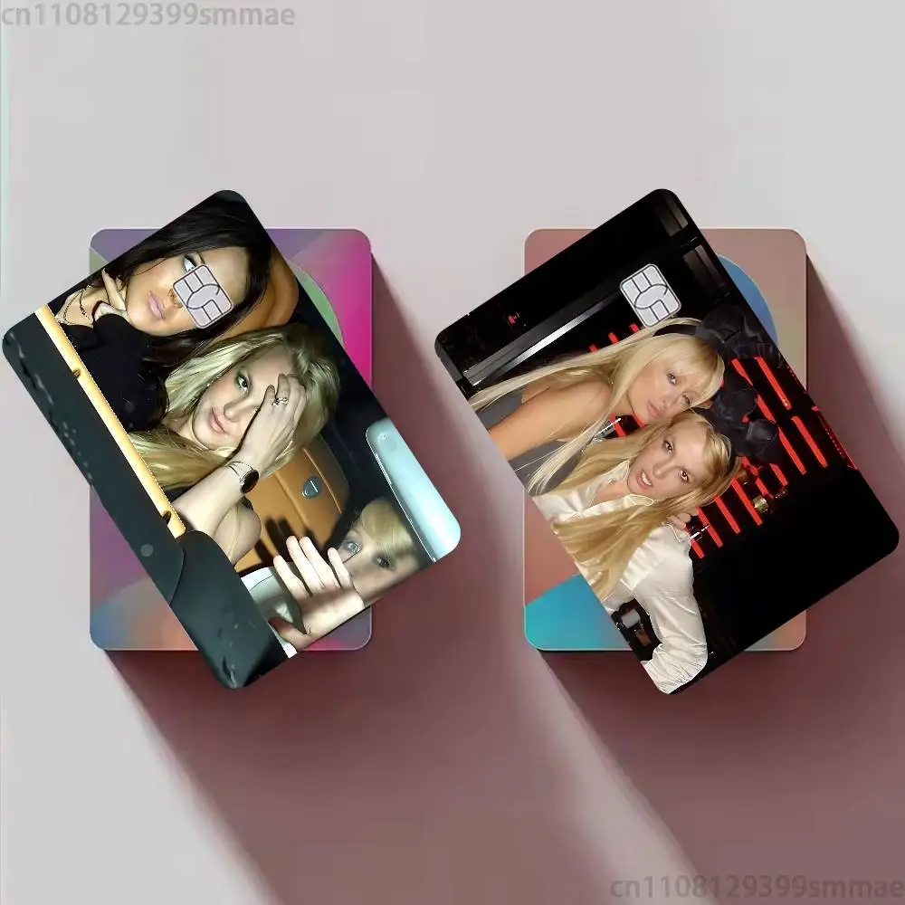 Paris Britney Lindsay Credit Card Skin Stickers for Bank Card Bus Metro Card Sticker Waterproof Women Gift