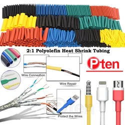 Rapporto 1:2 guaina termoretraibile tubo termoretraibile Kit di avvolgimento termoretraibile collegamento elettrico riparazione cavi Insulati