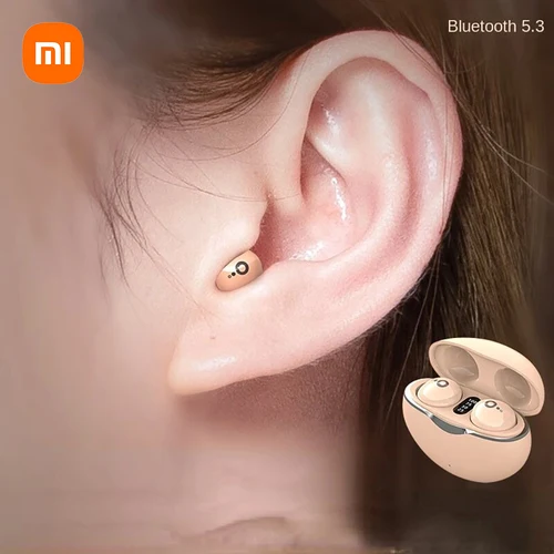 Xiaomi-auriculares inalámbricos con Bluetooth, modelo privado Popular, Mini auriculares deportivos pequeños para correr, tapones para los oídos para dormir de larga duración