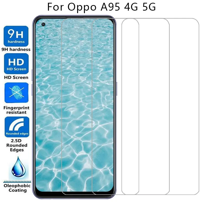 حافظة هاتف من الزجاج المقسى لهاتف oppo a95 4g 5g على oppoa95 a 95 95a 4 5 g a954g a955g غطاء خلفي 360 واقي opp Opp oppa appo