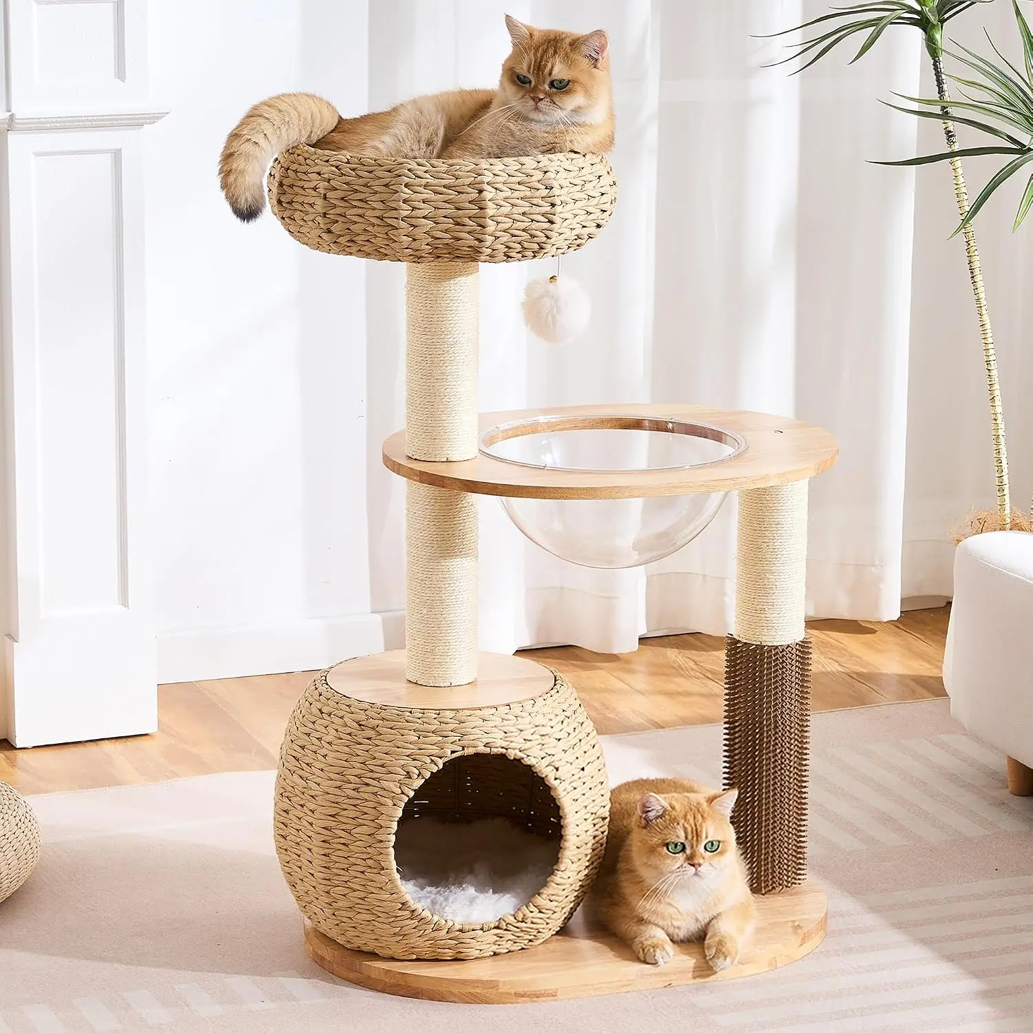 Modern Cat Tree for Indoor Small & Medium Cats, 38