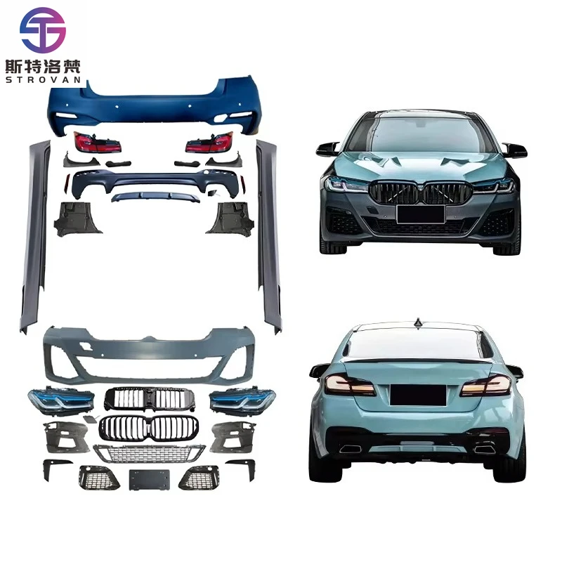 

STLF CLRAK Upgrade New Condition Front Bumper Headlights Engine Hood Rear Bumper Taillights Body Kit Suitable for 2023 5 Series