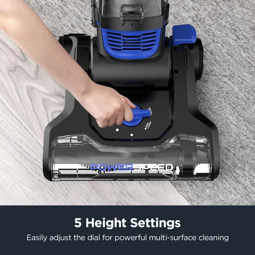 Lightweight Powerful Upright Vacuum Cleaner for Carpet and Hard Floor, New Model
