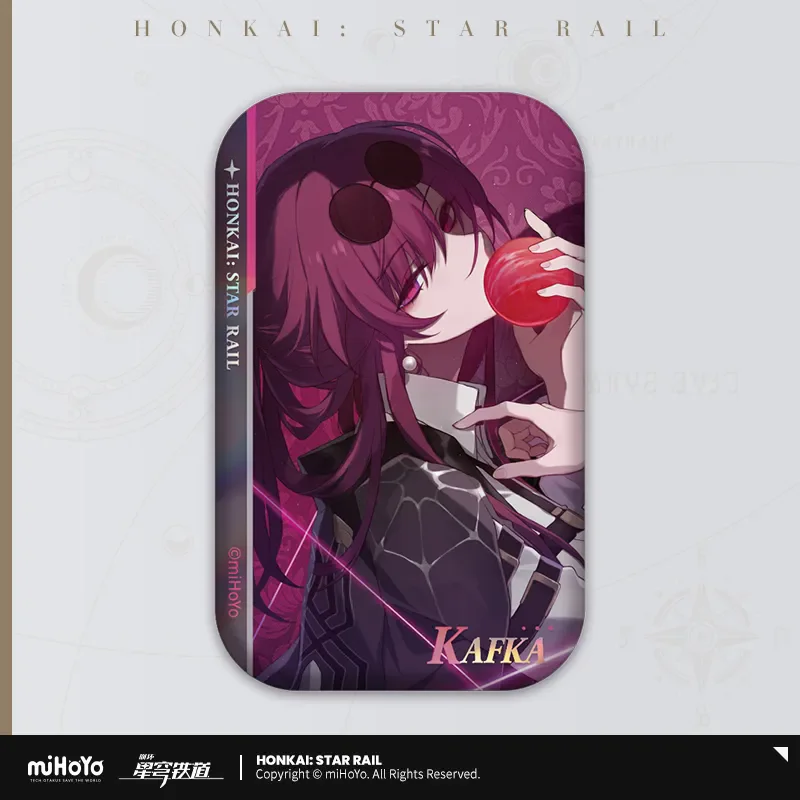 [Genuine] miHoYo Game Honkai Star Rail Tinplate Badge Jing March 7th Herta Himeko Kafka Brooch Anime Pendant Cosplay Xmas Gifts 5