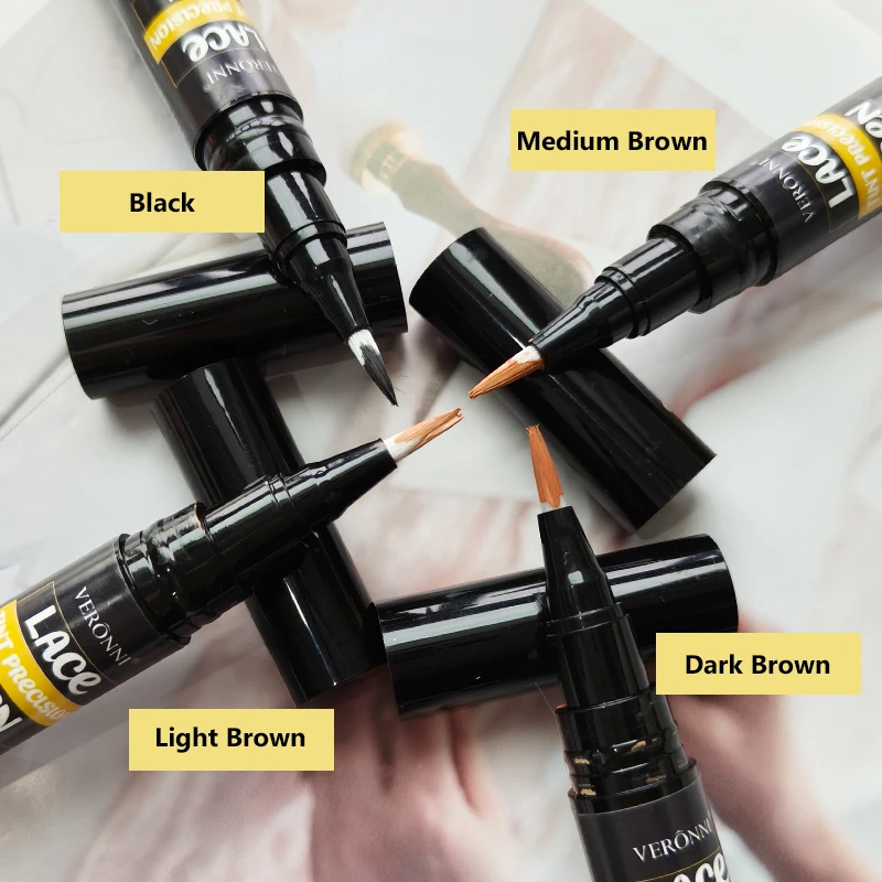 Dauerhafter Spitzenfarbstift, Präzisionsstift für Perückenspitze, 5ml, Färbestift für Perücken, Korrekturstift für Spitzennetz zum Färben von Spitzen. – Detail 8