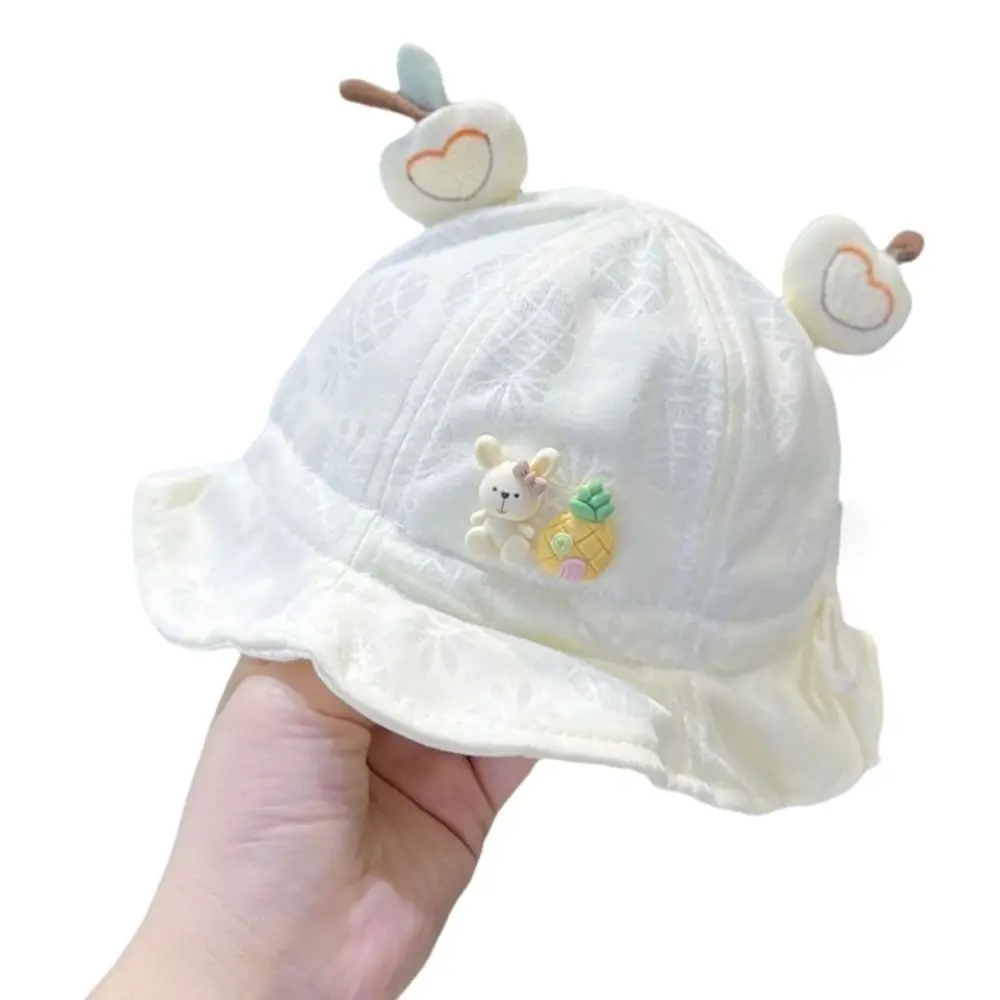 

New Cartoon Hat Adjustable Lightweight Fisherman Hat Breathable Sunscreen Sun Hat for Infants 2-16 Months