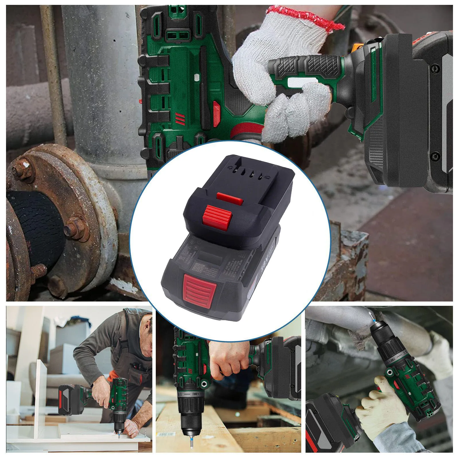Adaptador Milwaukee 18V a Parkside X20V herramientas a batería - imagen 5