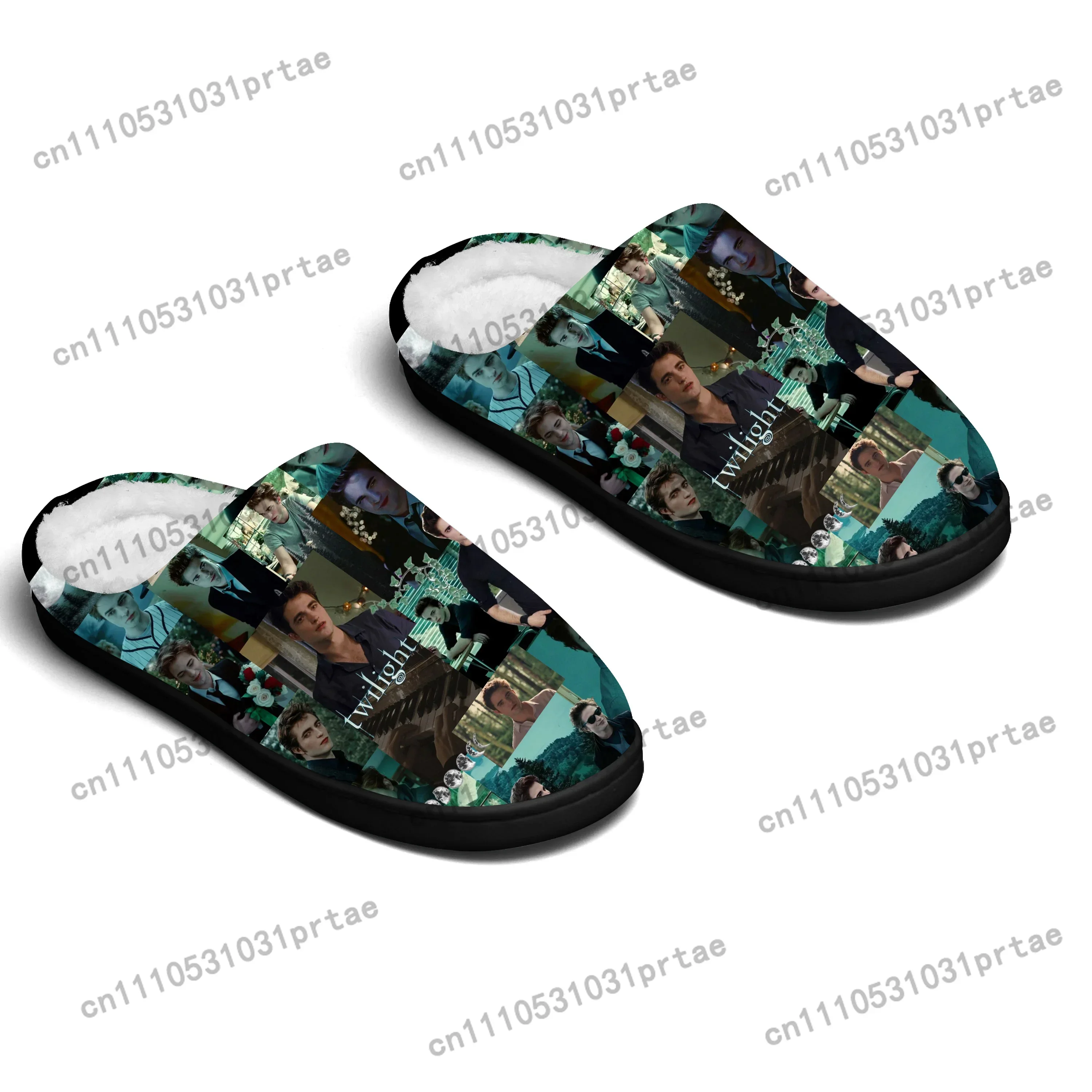 The Twilight Saga Home Cotton Slippers Mens Womens Bedroom Keep Warm Cotton Slippers SPA Slipper Custom Slipper