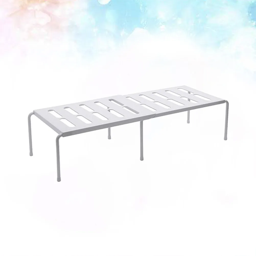 

Раздвижная пластиковая полка для специй на столешницу, белая, с простым полым дизайном, органайзер для кухонного шкафа