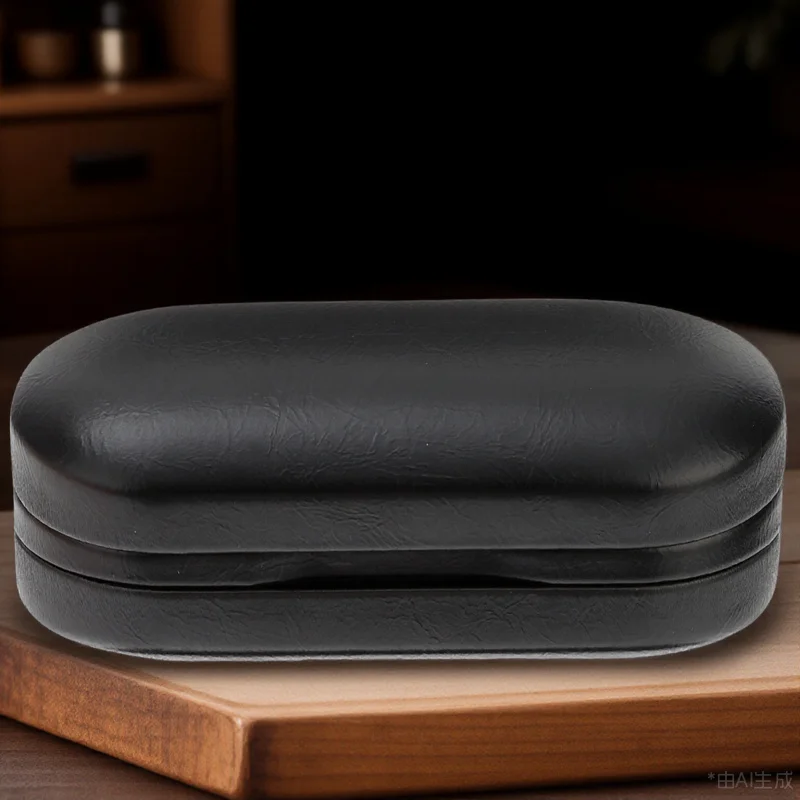 حافظة نظارات مزدوجة الأغراض من البولي يوريثان لتنظيم السفر مع مشبك للنظارات الشمسية وحامل مقصورة مزدوجة للرجال