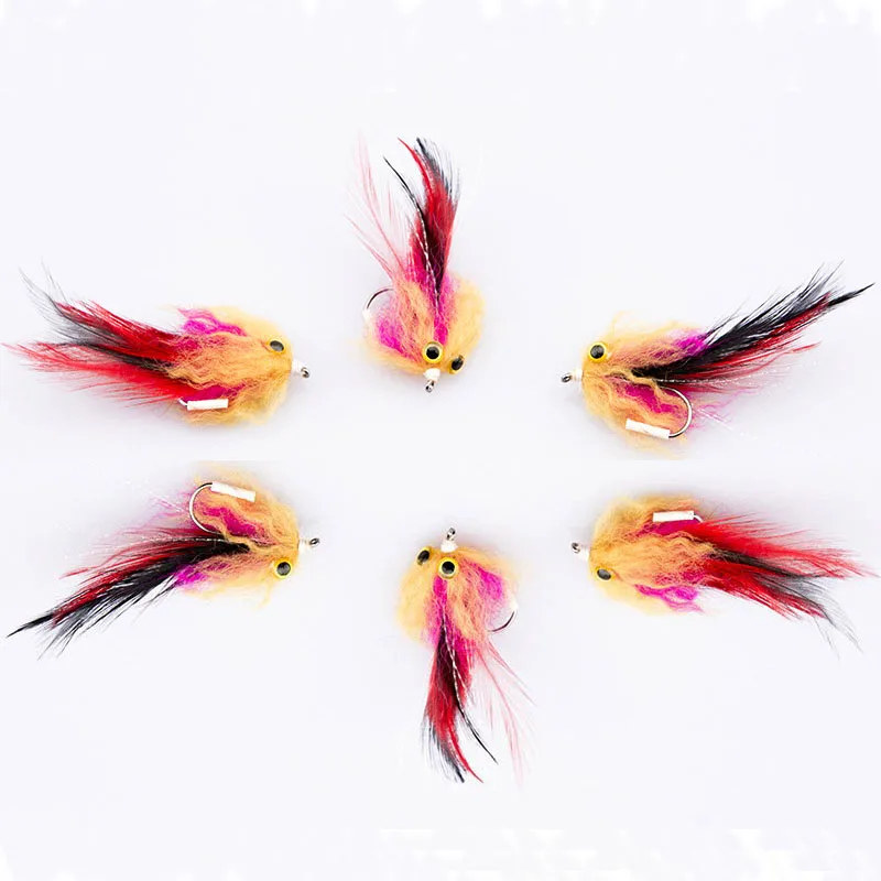 1 ชิ้น/ถุงใหม่ปลาเทราท์ Steelhead Salmon Pike Streamer Fly สําหรับ Fly Fishing Flies ขนาด 4 #   เบ็ดริช