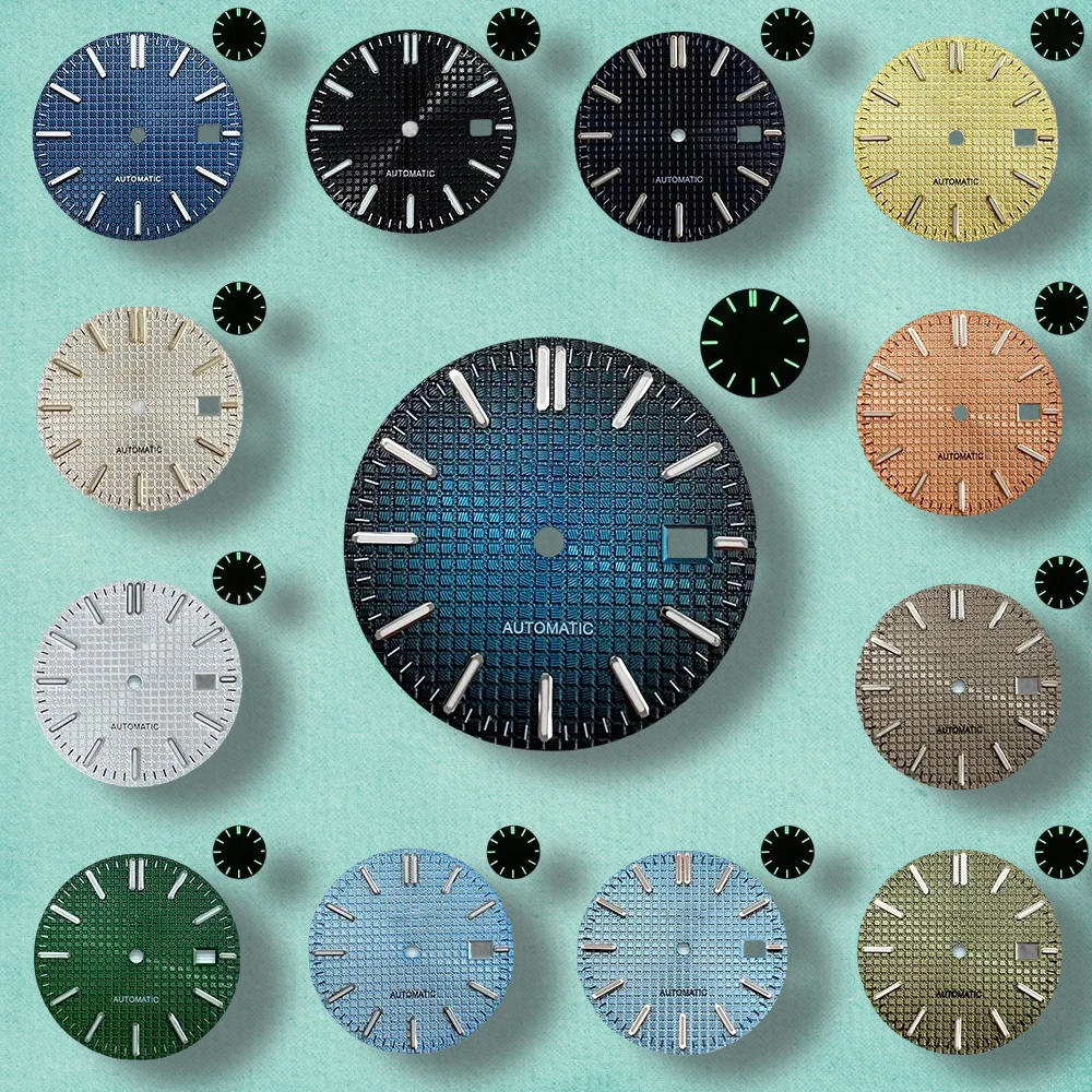 

31.8mm S Logo Oak Dial Fit NH35 Automatic Movement Green Luminous High-Quality Watch Modification Accessories